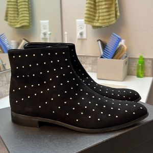 JCrew studded suede ankle boots. Size 8.5